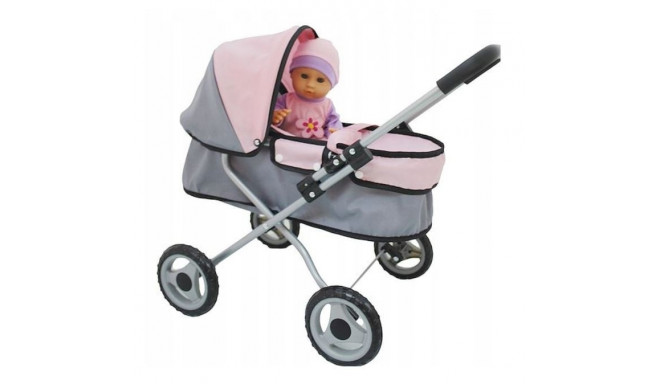 Bambolina doll with a deep stroller