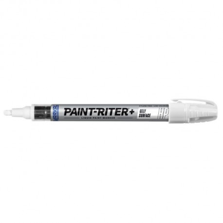 Markal Pro-Line HP paint marker – 3mm medium bullet tip, white, xylene-free liquid paint, metal barr