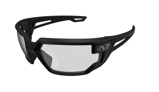 Mechanix X tipa aizsargbrilles, melns rāmis, caurspīdīgas lēcas