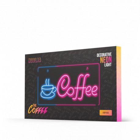 Neon PLEXI LED COFFEE pink blue NNE11 Neolia