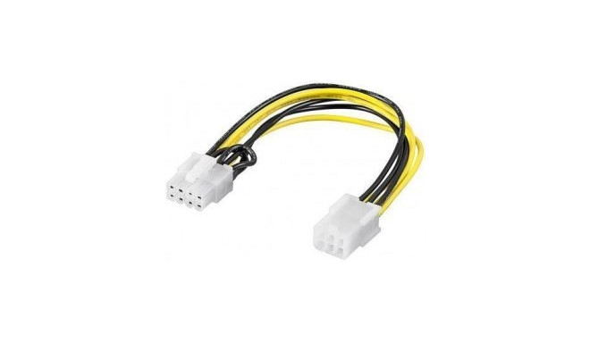 Goobay 93635 Power cable/adapter for PC graphics card; PCI-E/PCIExpress; 6-pin to 8-pin, 0.2m