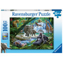 Ravensburger pusle 100 tk Džungli perekond 