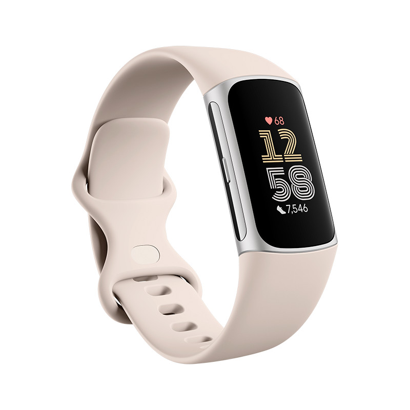 Fitbit Charge 6, porcelain/silver