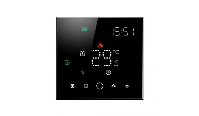 TUYA Programmable Thermostat WiFi, black