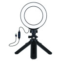 LED Ring Lamp 12cm With Pocket Tripod Mount Up to 14.5cm, USB                                       