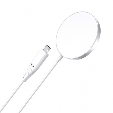 Magnetic Wireless Charger CHOETECH, 15W, iPhone 14, white