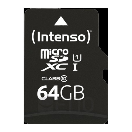 Intenso microSD-Card Class10 UHS-I 64GB Speicherkarte