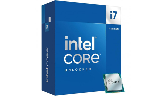 Intel protsessor Desktop Core i7 i7-14700K Raptor Lake 3400MHz Cores 20 33MB Socket LGA1700 125W GPU 
