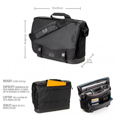 Tenba DNA 16 Slim Messenger Black