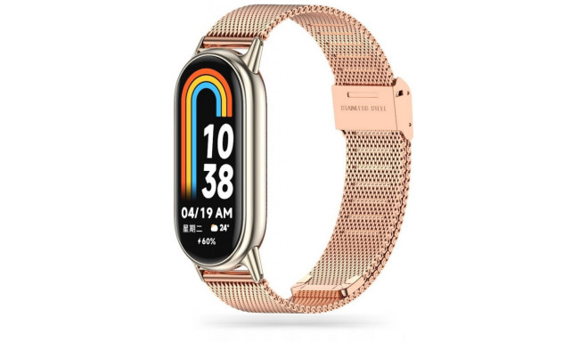 Tech-Protect ремешок для часов MilaneseBand Xiaomi Smart Band 8, rose gold