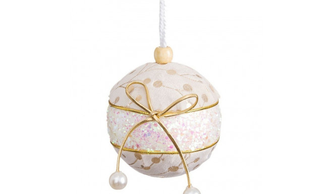 Kuuseehted Valge Kuldne Polyfoam Materjal Lasso 8 x 8 x 8 cm (4 Ühikut)