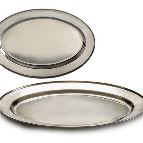 Tray Kinvara 2037-35 Silver Stainless steel 35 x 2 x 23 cm (24 Units)