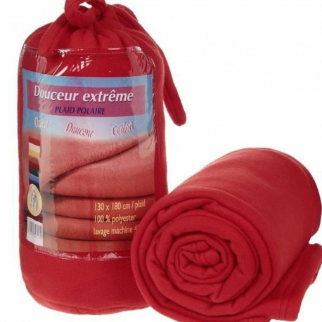 Fleece Blanket Red 130 x 180 cm