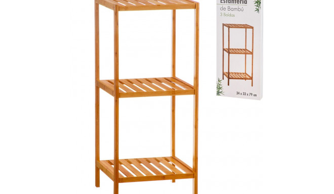 Bathroom Shelves Caison Bamboo 3 Shelves 34 x 33 x 79 cm