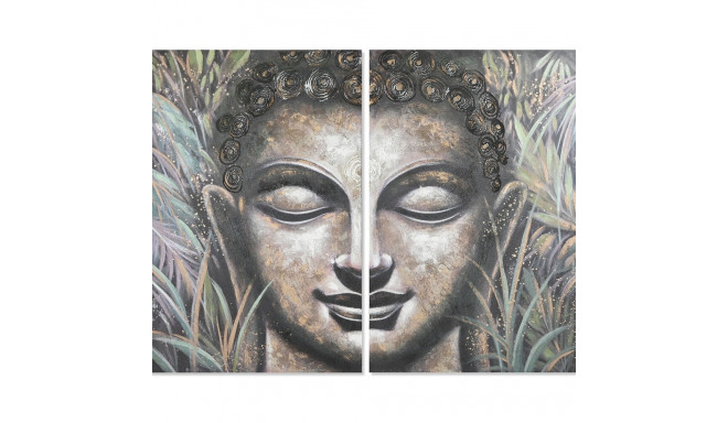 2 maali komplekt Home ESPRIT Buddha Idamaine 160 x 3 x 120 cm