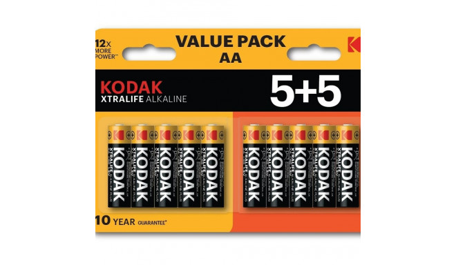 Patareid Kodak XTRALIFE 1,5 V (10 Ühikut)