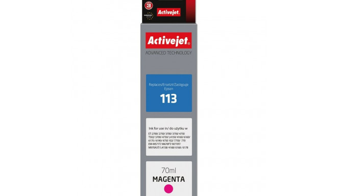 Original Ink Cartridge Activejet AE-113M Magenta