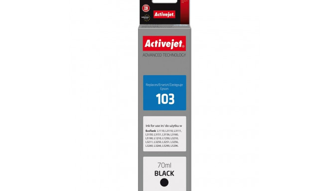 Original Ink Cartridge Activejet AE-103Bk Black