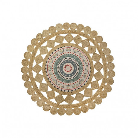 Vaip DKD Home Decor Pruun Mitmevärviline (120 x 120 x 0,75 cm)