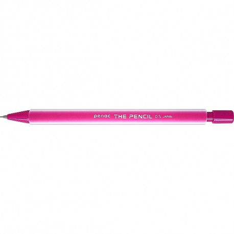 Mehaaniline pliiats Penac The Pencil 0,5mm, kummise pinnaga, roosa