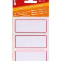 Vihikukleebised Apli, punase servaga, 78x34mm, 18 kleebist