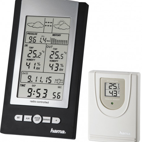 Termomeeter Hama EWS-800 juhtmevaba välis-sensor hügromeeter/termomeeter