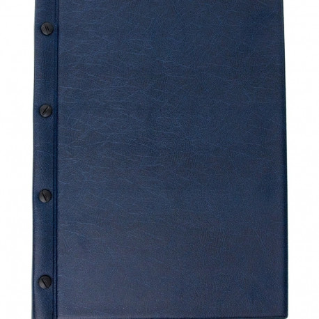 Menüükaaned A4 ilukruviga, 8-taskut, sinine, Prolexplast