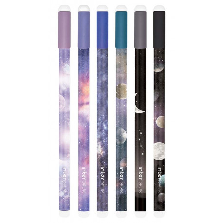 Tindipliiats kustutatav Galaxy assortii, sinine südamik Interdruk