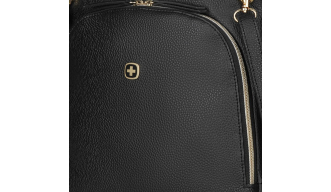 Tahvelarvutikott Wenger LeaSophie Women´s Crossbody Tote with Tablet Pocket, black/must, PVC/Polyest