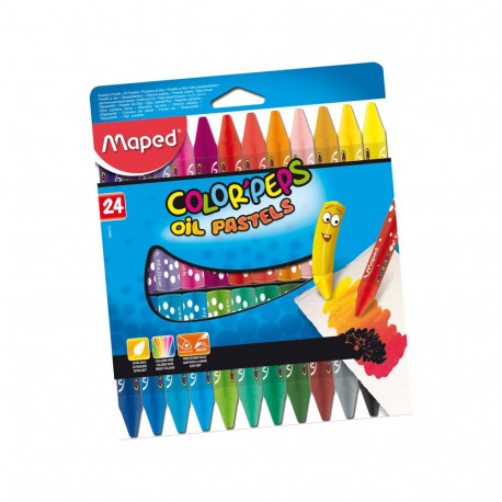 Õlipastell Color Peps 24 värvi, Maped