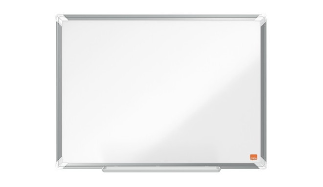 Valgetahvel NOBO Premium Plus Enamel 600x450mm, Magnetic, nurkadest kinnitatav/ al.raam