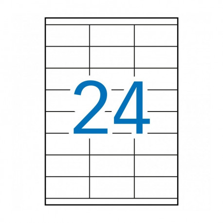 Etikett iseliimuv MULTI3 70x36mm, 24 tk A4 lehte, 100l/pk