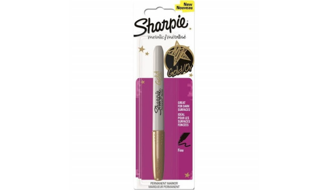 Marker permanent Sharpie Metallic GOLD, F 1,4mm, kuld