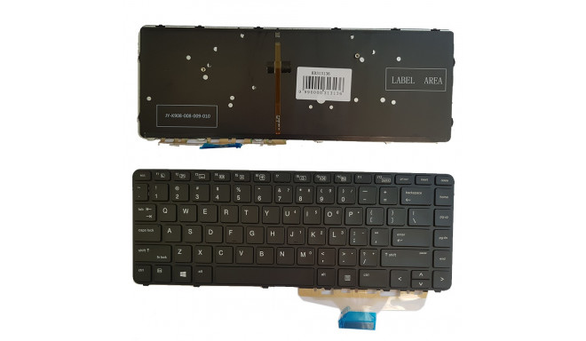 Keyboard HP: EliteBook Folio 1040 G3, 844423-001 with backlight