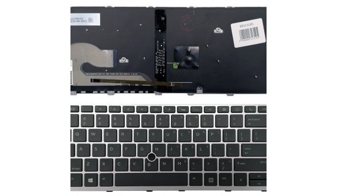 Keyboard HP: EliteBook 840 G5 846 G5 745 G5 (silver,with backlight )