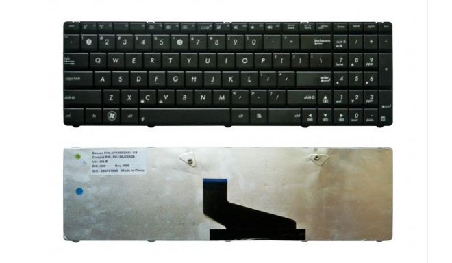 Keyboard ASUS: K53U, K53B, K53T, K53, K53E
