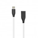 Silicone Cable USB- Lightning, 2m (white)