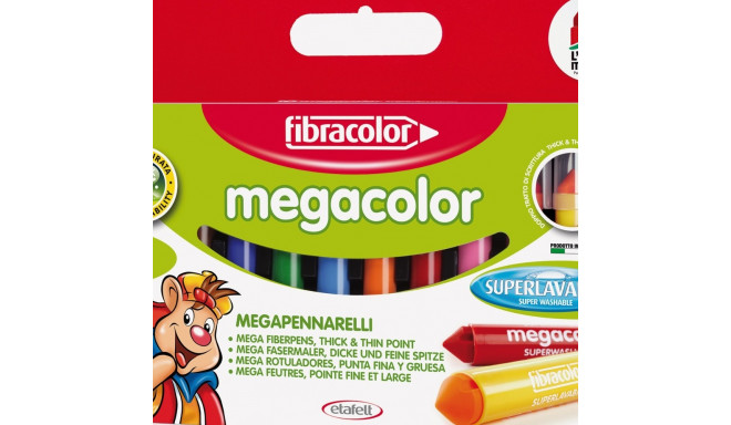 Viltpliiats Fibracolor Megacolor 10 värvi