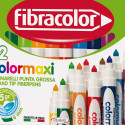 Viltpliiats Fibracolor Colormaxi 12 värvi