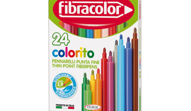 Viltpliiats Fibracolor Colorito 24 värvi