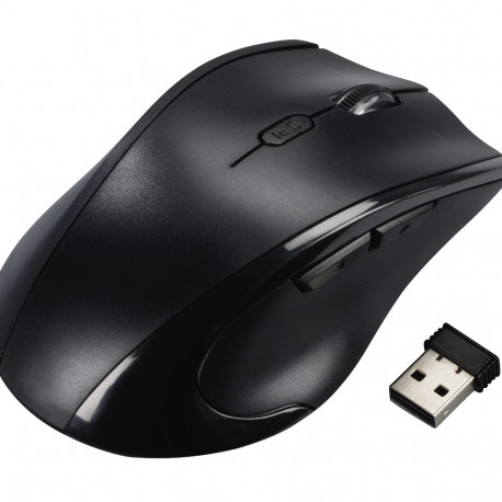 Hiir Hama "Riano" Left-handed Mouse, black/must, vasakukäelistele, wireless nano-usb 1200/1600/800dp