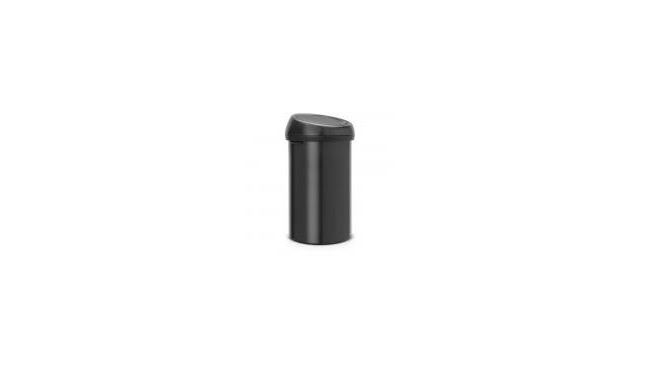 Prügikast 60L, Brabantia,Touch Bin-puutele avanev, K-71,0/92,0cm, L-40,0x S-40,0cm/ Matt Black/black