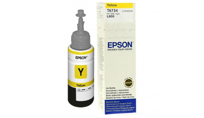 Epson tint T6734 70ml L800/L805/L810/L850/L1800, kollane