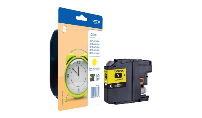 Tint Brother LC125XLY Yellow 1200 lehte@5% DCP J4110DW, MFC J4510DW, J4710DW, J6520DW, J6720DW, J692