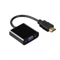 Adapter HDMI A (M) -> VGA (F) ,Hama 1080p 1920x1200 , 3.5mm audio pesa, kullatud kontaktid, varjesta