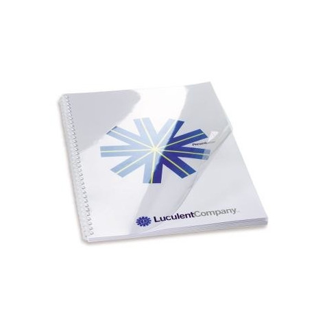 Köitekile A4 0,2mm värvitu, pakk (100 lehte) GBC HiClear Binding Covers PVC Super Clear
