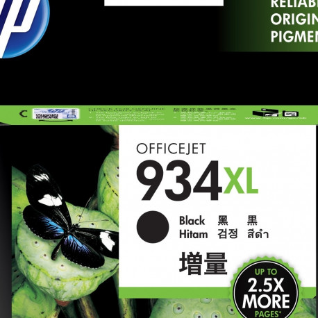 Tint HP C2P23AE 934XL BlackHigh Yield suuremahuline must Officejet 6812/6815, Officejet Pro 6230/683