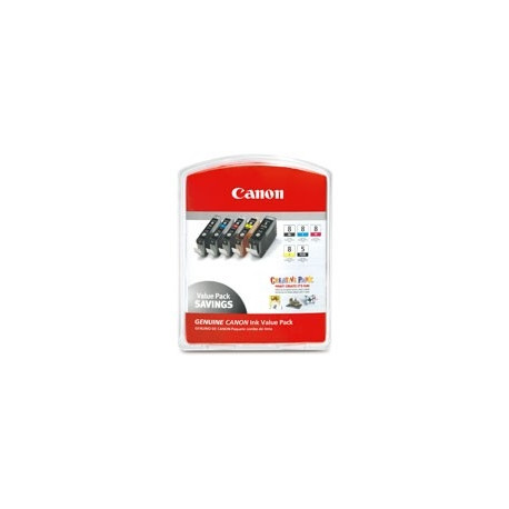 Canon tint CLI-8 Value Pack Bk/PC/PM/Red/Green PIXMA Pro9000/Pro 9000 Mark II