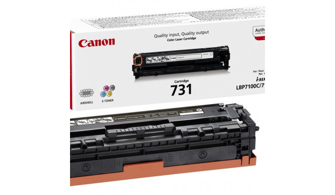 Tooner Canon 731Bk black/must 1400lk@5% LBP-7100cn/LBP-7110cw, MF8230Cn, MF8280Cw, MF628CW, MF623CN