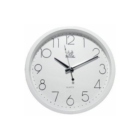 Pearl wall clock PW077 31cm, white